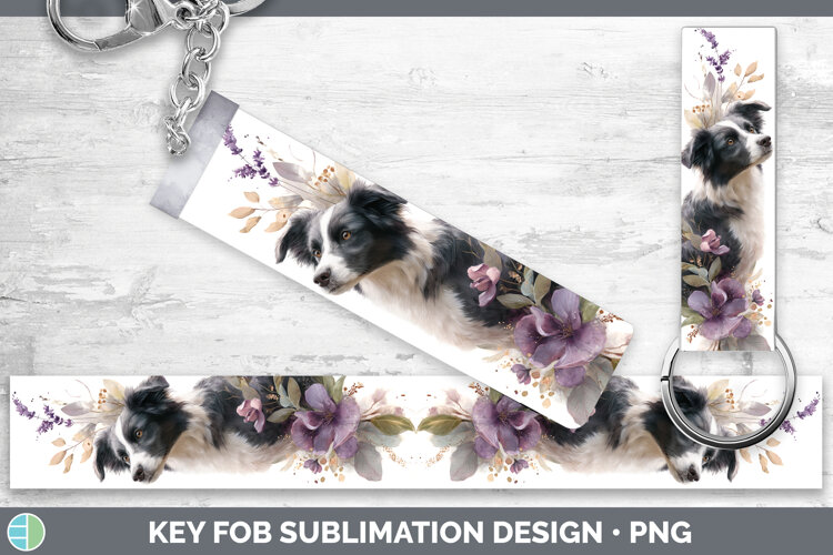 GorgeousDogs 02 Lavender and Eucalyptus Key Fob design.