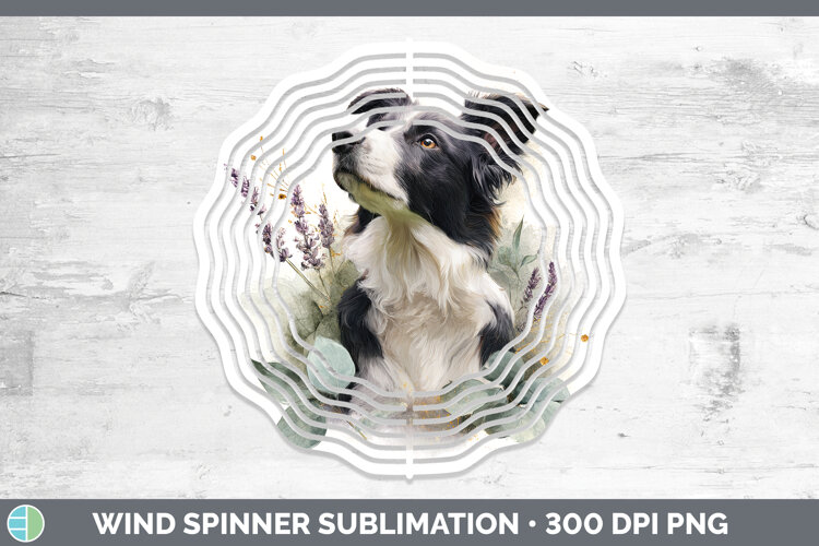 GorgeousDogs 02 Lavender and Eucalyptus Wind Spinner design.