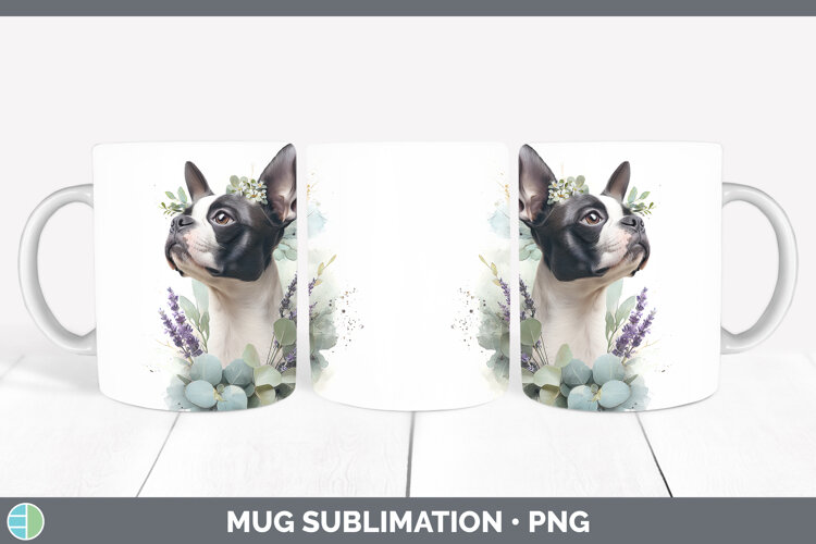 GorgeousDogs 02 Lavender and Eucalyptus Mug Wrap design.
