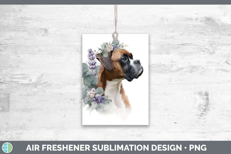 Boxer Dogs 02 Lavender and Eucalyptus Air Freshener Sublimat
