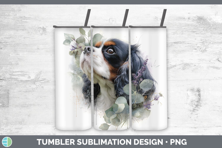GorgeousDogs 02 Lavender and Eucalyptus Tumbler design.