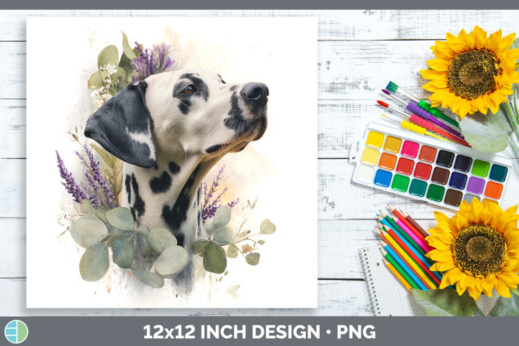 Dalmatian Dogs 02 Lavender and Eucalyptus Paper Backgrounds