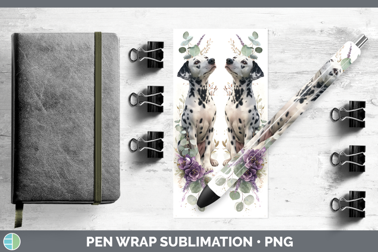 Dalmatian Dogs 02 Lavender and Eucalyptus Pen Wrap Sublimati
