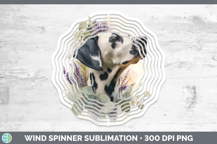 GorgeousDogs 02 Lavender and Eucalyptus Wind Spinner design.