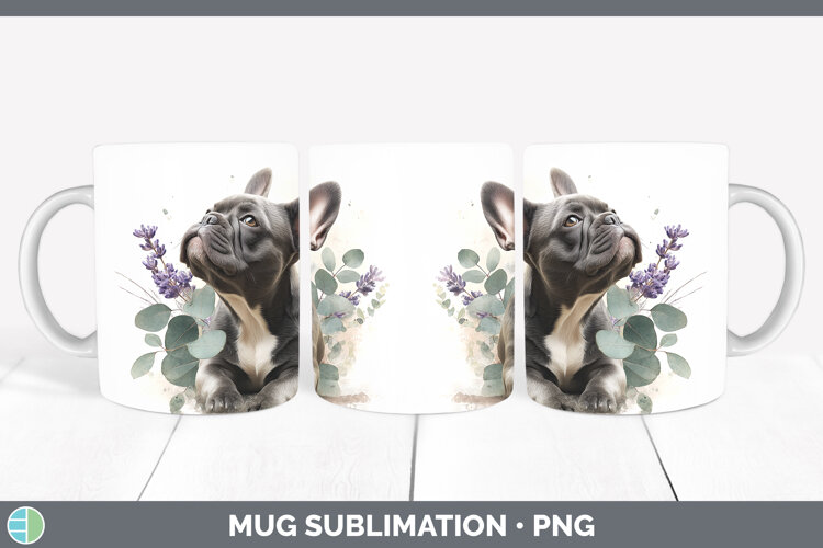 GorgeousDogs 02 Lavender and Eucalyptus Mug Wrap design.