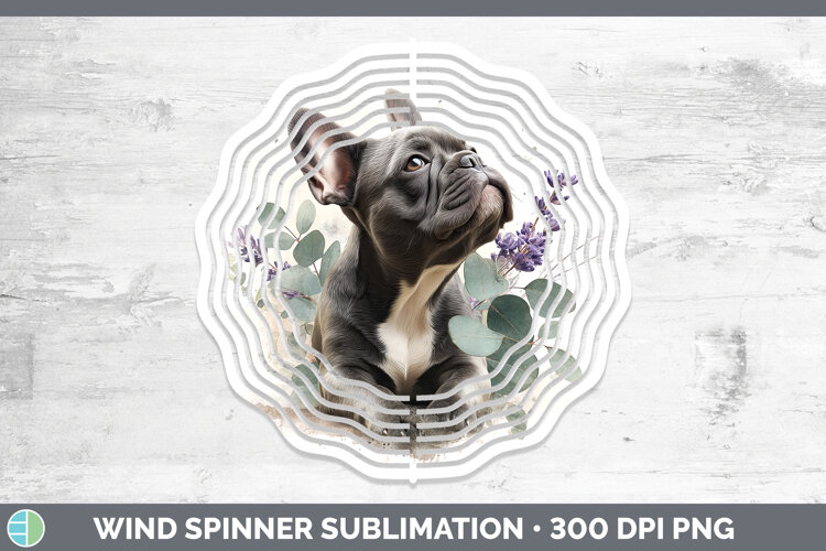 GorgeousDogs 02 Lavender and Eucalyptus Wind Spinner design.