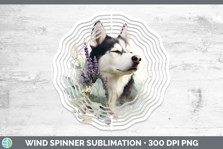 GorgeousDogs 02 Lavender and Eucalyptus Wind Spinner design.