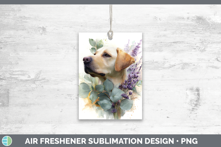 Labrador Retriever Dogs 02 Lavender and Eucalyptus Air Fresh