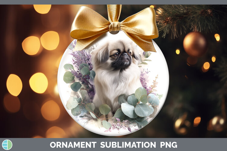 GorgeousDogs 02 Lavender and Eucalyptus Ornament design.