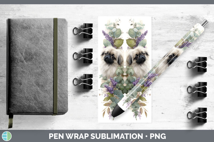 GorgeousDogs 02 Lavender and Eucalyptus Pen Wrap design.