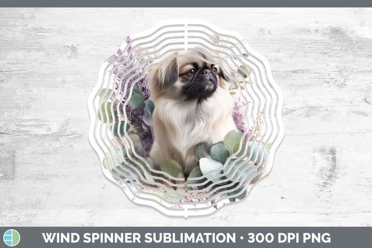 GorgeousDogs 02 Lavender and Eucalyptus Wind Spinner design.