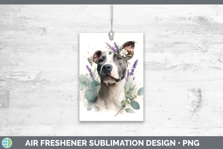 Pit Bull Dogs 02 Lavender and Eucalyptus Air Freshener Subli