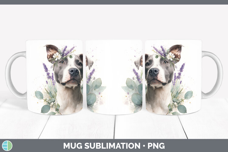 GorgeousDogs 02 Lavender and Eucalyptus Mug Wrap design.