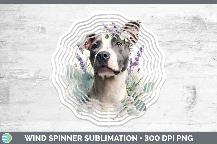 GorgeousDogs 02 Lavender and Eucalyptus Wind Spinner design.