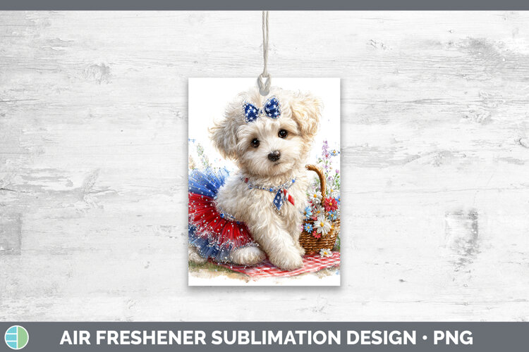 GorgeousDogs 02 Patriotic Air Freshener design.