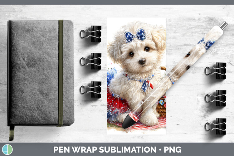 GorgeousDogs 02 Patriotic Pen Wrap design.