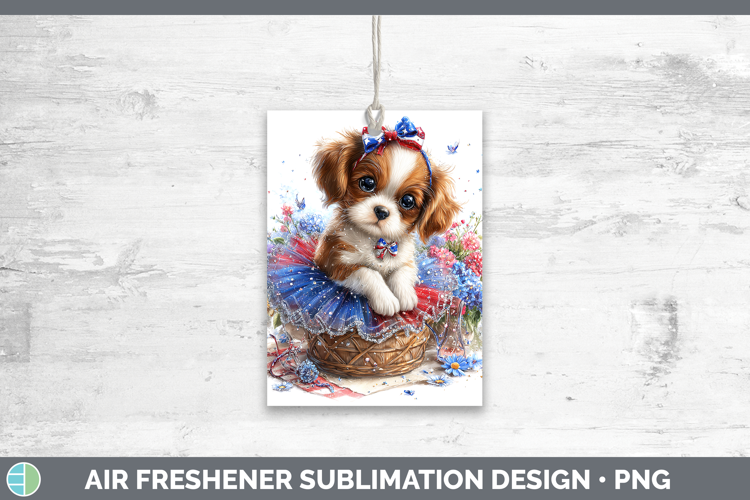 Dogs 02 Patriotic Cavalier King Charles Spaniel Air Freshene