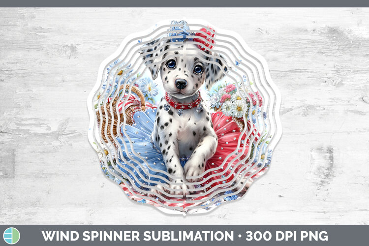 GorgeousDogs 02 Patriotic Wind Spinner design.