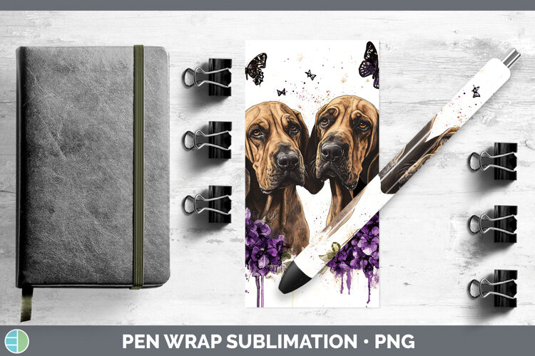 GorgeousDogs 02 Purple Drips Pen Wrap design.