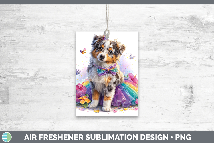 Dogs 02 Rainbow Summer Australian Shepherd Air Freshener Sub