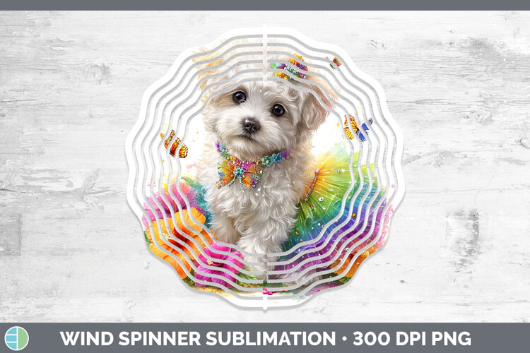 GorgeousDogs 02 Rainbow Summer Wind Spinner design.