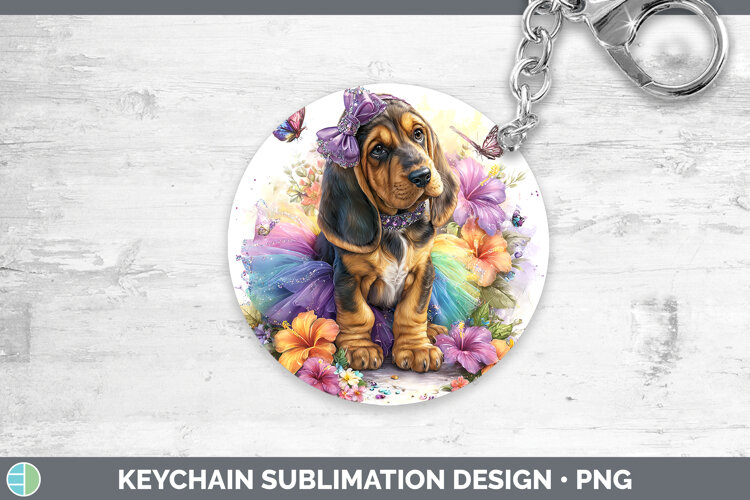 GorgeousDogs 02 Rainbow Summer Keychain design.