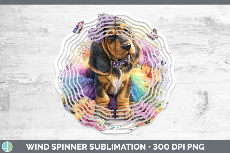 GorgeousDogs 02 Rainbow Summer Wind Spinner design.