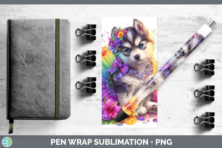 GorgeousDogs 02 Rainbow Summer Pen Wrap design.