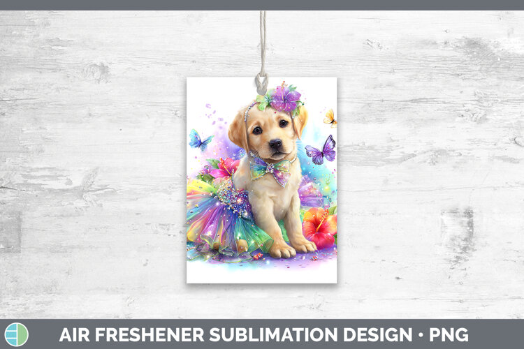 GorgeousDogs 02 Rainbow Summer Air Freshener design.