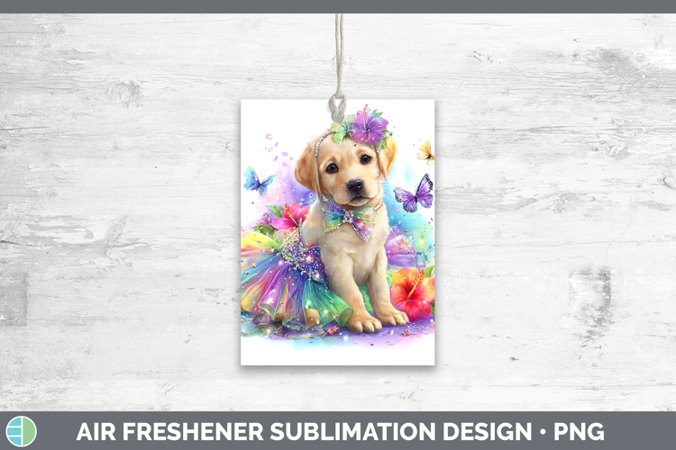 Dogs 02 Rainbow Summer Labrador Retriever Air Freshener Subl