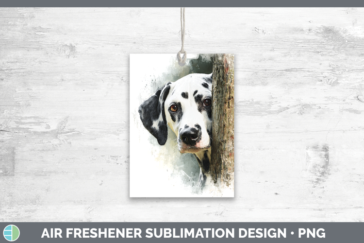 Dalmatian Dogs 02 Tree Peek Air Freshener Sublimation Design