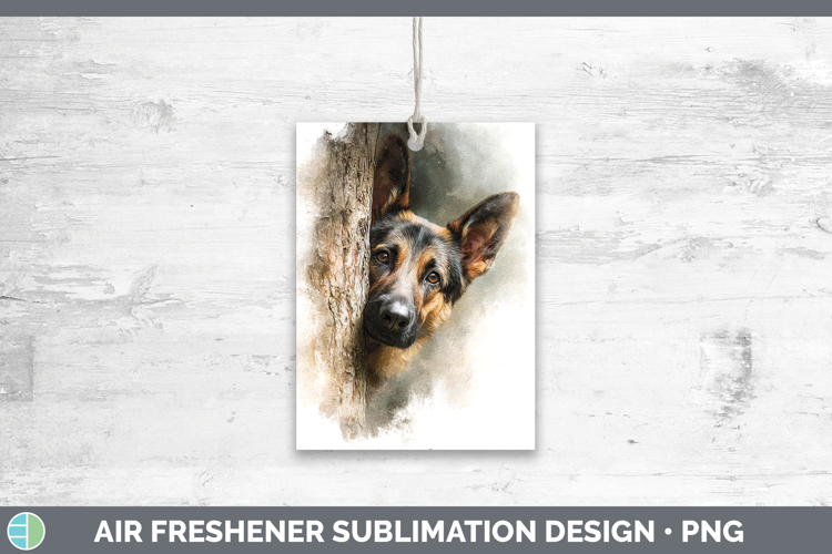 German Shepherd Dogs 02 Tree Peek Air Freshener Sublimation