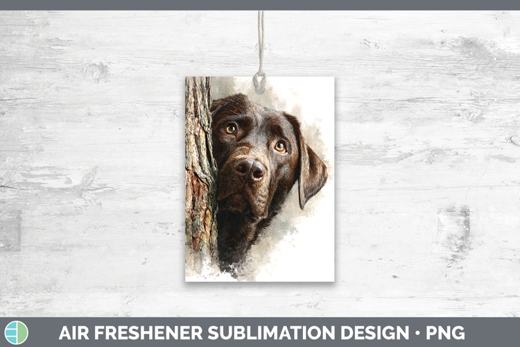 Labrador Retriever Dogs 02 Tree Peek Air Freshener Sublimati