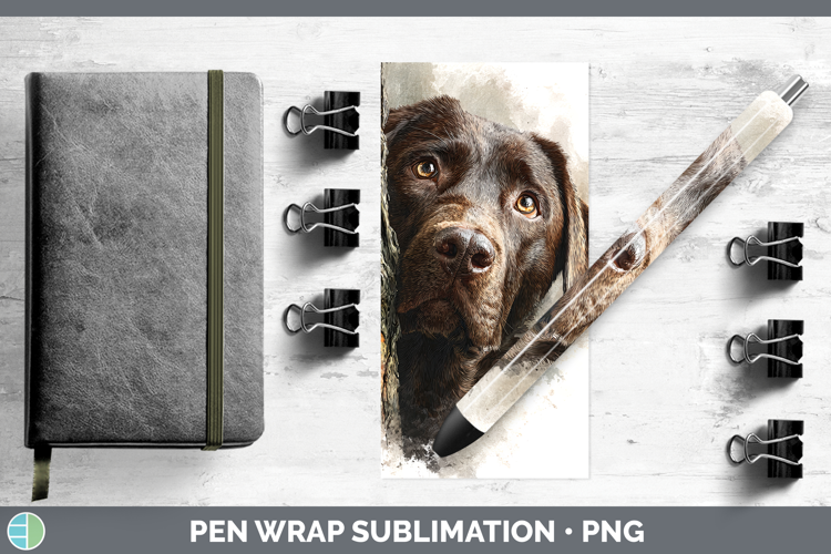 Labrador Retriever Dogs 02 Tree Peek Pen Wrap Sublimation De