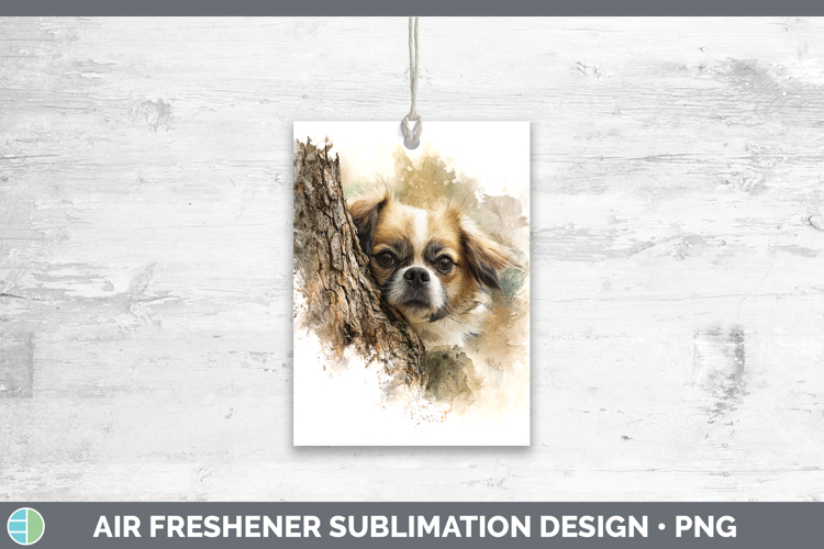 Pekingese Dogs 02 Tree Peek Air Freshener Sublimation Design