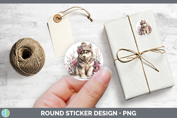 GorgeousDogs 02 Winter Knit Hat Stickers design.