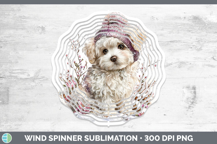 GorgeousDogs 02 Winter Knit Hat Wind Spinner design.