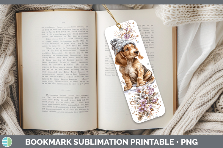 Bloodhound Dogs 02 Winter Knit Hat Bookmark Sublimation Desi