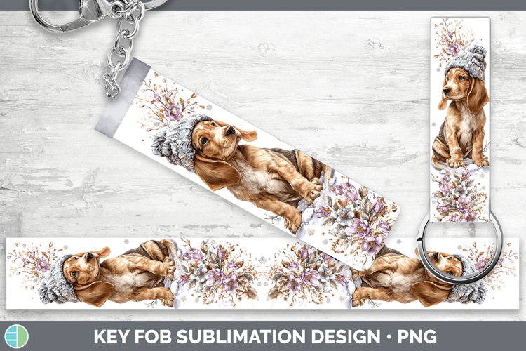 Bloodhound Dogs 02 Winter Knit Hat Key Fob Sublimation Desig