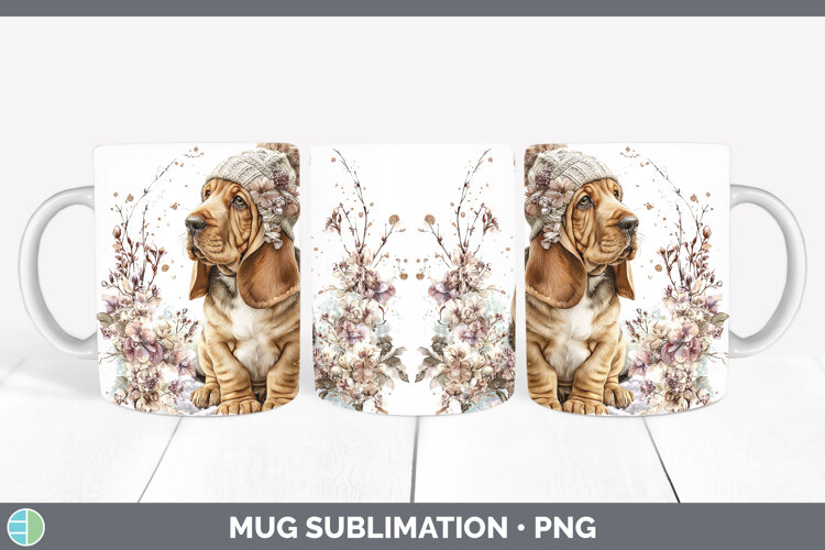 GorgeousDogs 02 Winter Knit Hat Mug Wrap design.