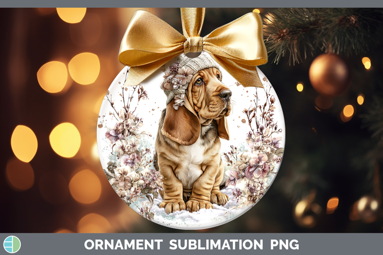 Bloodhound Dogs 02 Winter Knit Hat Ornament Sublimation Desi