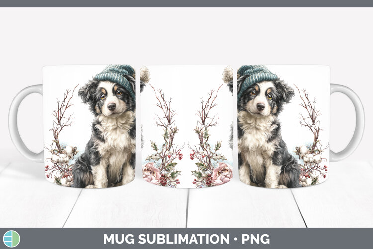 GorgeousDogs 02 Winter Knit Hat Mug Wrap design.
