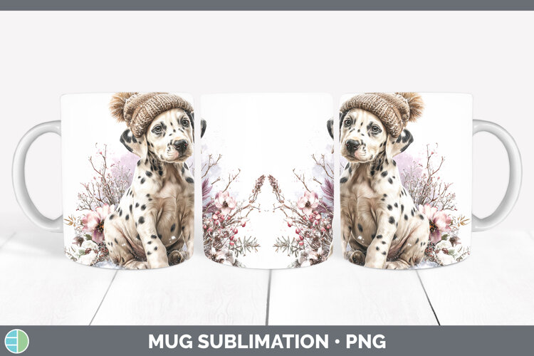 GorgeousDogs 02 Winter Knit Hat Mug Wrap design.