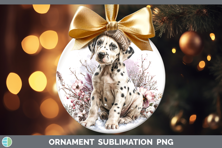 Dalmatian Dogs 02 Winter Knit Hat Ornament Sublimation Desig