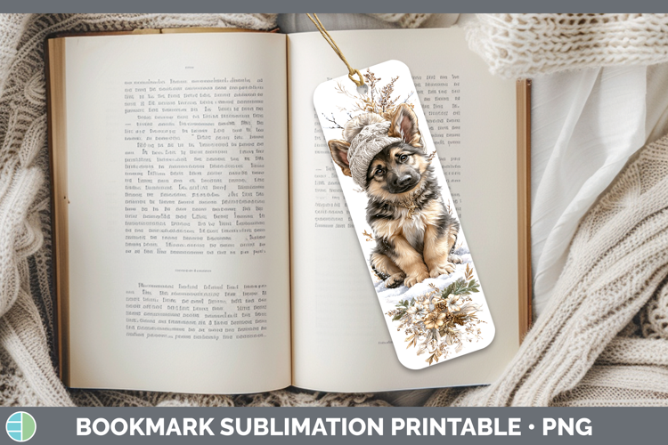 German Shepherd Dogs 02 Winter Knit Hat Bookmark Sublimation