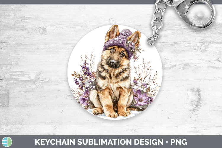 German Shepherd Dogs 02 Winter Knit Hat Keychain Sublimation