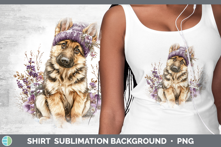 German Shepherd Dogs 02 Winter Knit Hat Shirt Sublimation De