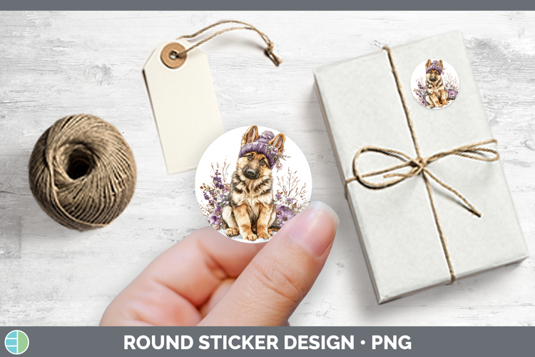 German Shepherd Dogs 02 Winter Knit Hat Stickers Design