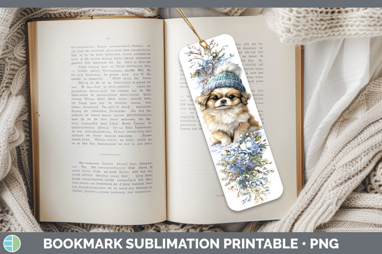 GorgeousDogs 02 Winter Knit Hat Bookmark design.