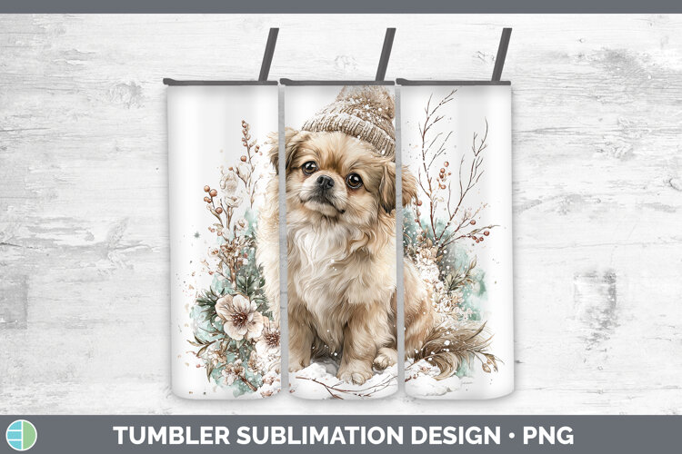 GorgeousDogs 02 Winter Knit Hat Tumbler design.